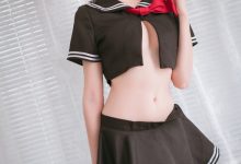 瓜希酱 NO.012 黑贞德 校服 [13P-59MB]-妹子图