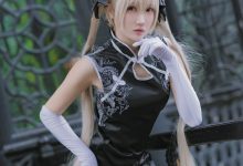 瓜希酱 NO.017 穹妹 黑旗袍 [14P-78MB]-妹子图