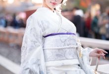 雨波 2024年1月 銀鈿和服 Silver Kimono [46P-250MB]-妹子图