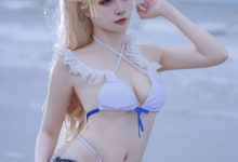 二佐Nisa - NO.138 碧蓝苏塞克斯泳装 [20P-99MB]-妹子图