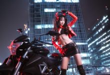 Sakiiii翎柒 - NO.10 机车凛 [9P-76MB]-妹子图