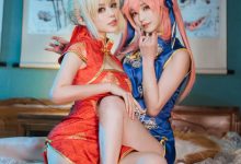 铁板烧鬼舞w -  NO.017 玉藻前旗袍蓝[12P-127.2M]-妹子图