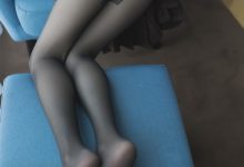 兔玩映画系列 Vol.051 蓝椅子上的黑丝少女[47P19M]-妹子图