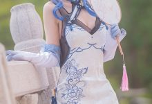 坂坂白 NO.005 甘雨旗袍 [15P-157.58 MB]-妹子图