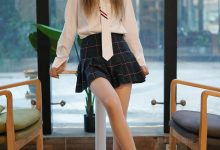 学妹加速跑 XM052《清纯学院风，性感天鹅绒-敏儿》[86P1V-200MB]-妹子图