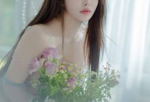 [YouMei尤美] 何嘉颖 真空诱惑洁白床单深V诱惑 [17P]-妹子图