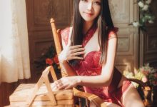 源纱希喵喵喵 - NO.002 晨风 红色内衣[12P]-妹子图