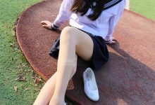 妖精视觉 NO.076 甜甜 运动场 足尖加固肉丝袜[55P／57MB]-妹子图