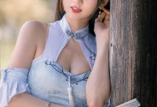 陆卿卿 - NO.09 蓝色旗袍 [24P-103MB]-妹子图