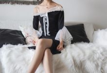 丝慕写真 特写集 TX023《新模的灰丝特写》-妹子图