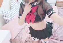 过期米线线喵 – 透明JK网袜-妹子图