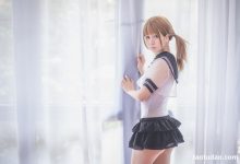 白金Saki写真 – 学生服 [17P]-妹子图