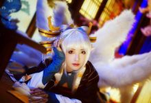二次元少女cosplay洛天依写真图片-妹子图