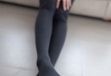 风之领域写真 NO.017 金发美女黑色诱惑 [42P]-妹子图