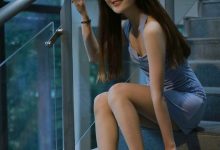 [IESS异思趣向] 2021.09.13 丝享家917：婉苹《楼梯间的蓝衣美女》[69P／114MB]-妹子图