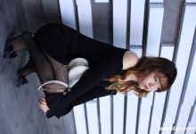 奈丝写真 NO.065 针织裙搭配黑丝–高高 [36P+357M]-妹子图