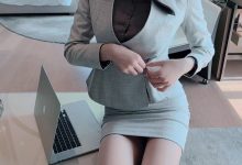 陆萱萱灰色Ol职业装拍摄花絮 [2V-1.8G]-妹子图