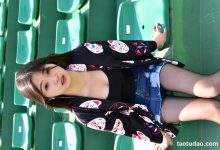 大生模拍 NO.248 操场牛仔裙黑丝[25P／337MB]-妹子图