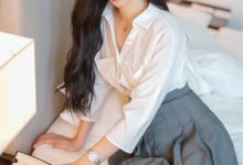 [BoBoSocks袜啵啵]NO.037 稚予-帆布鞋、短白棉袜、白丝[136P+1V／6.47MB]-妹子图