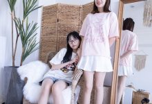 [BoBoSocks袜啵啵]NO.100 小甜豆与稚予-板鞋、肉丝、脚对脚互动剧情[132P+1V／6.13GB]-妹子图