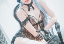 DJAWA Photo - Jeong Jenny  - Schwarz und Wei Katzenmädchen [34P-46.2MB]-妹子图