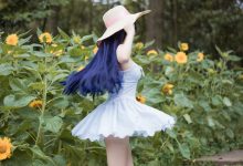 [喵糖映画] VOL.414 花园白裙[37P-402MB]-妹子图