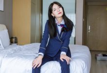 [BoBoSocks袜啵啵]NO.139 小甜豆-高跟鞋、短肉丝、空姐制服[140P+1V／6.11GB]-妹子图