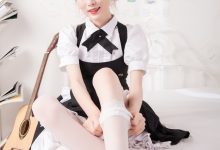 [SSA丝社]超清写真 NO.025 琪琪 甜美风女仆白色长筒丝袜[99P-0.99GB]-妹子图