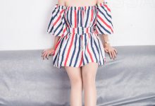 [SSA丝社]超清写真 NO.048 兰兰 沙发上的条纹裙[122P-1.75GB]-妹子图