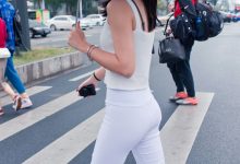 精选街拍作品 NO.0041 白色紧身裤美女原图[263P／315MB]-妹子图