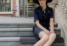 SIW斯文传媒 009 气质职业装工装中袖蓝连衣裙 - 嘉慧 [64P-189M]-妹子图