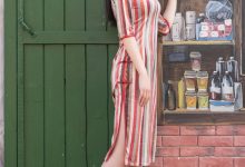 SIW斯文传媒 042 复古时尚彩条韵味绸缎旗袍 - 小谈 [61P-151M]-妹子图