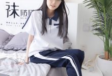 [BoBoSocks袜啵啵]NO.207 稚予-aj板鞋、白棉袜、油亮白丝、校服裤里丝[140P／5.25GB]-妹子图