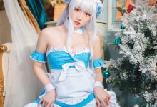 瓜希酱 - NO.61 碧蓝航线 小天鹅女仆 [22P-100MB]-妹子图