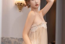 唐安琪《黄色薄纱轻透连衣长裙》原版写真 [82P-902MB]-妹子图