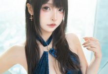 神楽坂真冬 -  蓝衣旗袍 [75P+2V-235MB]-妹子图