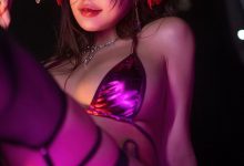 于芷晴 – 微密圈 情趣吊带袜[16P-59.3M]-妹子图