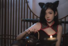 南桃Momoko NO.56 黑旗袍，福利向 [25P-33MB]-妹子图