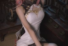 南桃Momoko NO.63 八重樱旗袍 [17P-18MB]-妹子图