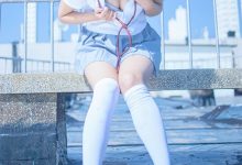 阿汐汐W NO.003 天台JK [40P-109MB]-妹子图