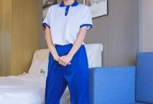 [BoBoSocks袜啵啵]NO.193 小沫-贝壳头板鞋、白棉袜、肉丝、校服裤里丝[140P+1V／6.07GB]-妹子图