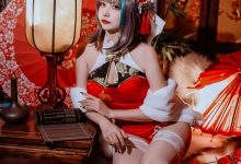 二佐Nisa - NO.151 碧蓝柴郡旗袍 [32P-591MB]-妹子图