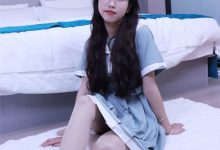 初夏女神 NO.008 雪糕 浅蓝色JK裙搭配小白鞋[135P+1V-4.29GB]-妹子图