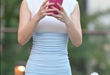 都市丽人蓝色长裙小姐姐 【1V-3.69G】-妹子图