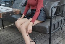 [IESS异思趣向]2019.11.28 丝享家631：小小的黑色皮裙-妹子图