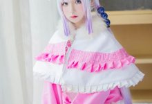 日本少女cos白丝美腿康娜卡姆依图片-妹子图