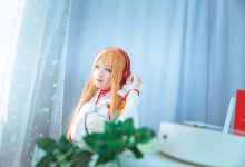 刀剑神域结成明日奈亚丝娜cos美腿写真图片-妹子图