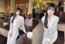 林星阑白色连衣长裙拍摄花絮 [1V-790MB]-妹子图