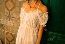 性感美女香肩美腿写真图片-妹子图