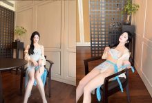 谭小灵蓝色古风拍摄花絮 [89P+2V-2.6G]-妹子图